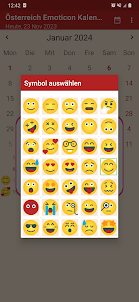 Österreich Emoticon Kalender