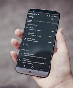 [UX6] Simple Dark Theme LG G5 Screenshot