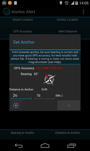 Android application Anchor Alert screenshort