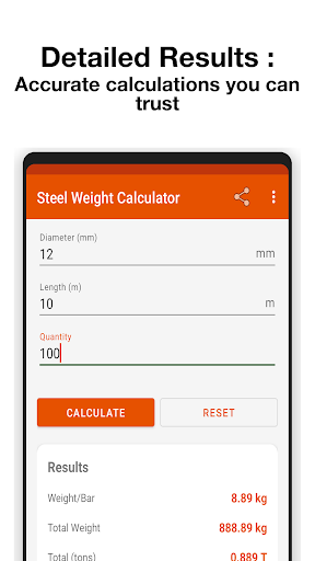 Steel Calculator screenshot 3