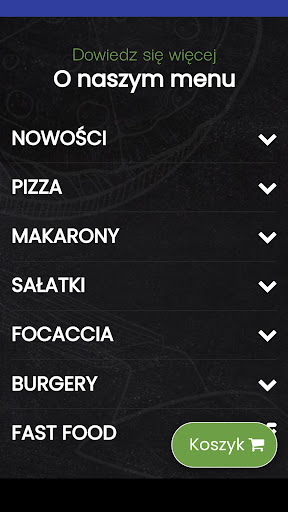 Android application Pizza Cynio screenshort