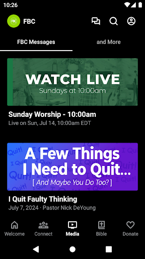 Faith Bible Church NH Screen 3