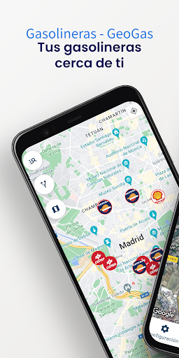 Android application Gasolineras - GeoGas screenshort