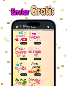 Screenshot 10 Stickers de Amor - Romanticos android