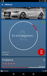 OBDeleven Fahrzeugdiagnose Screenshot