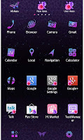 screenshot of Violet Hearts Theme +HOME