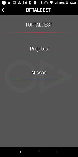 Android application OFTALGEST screenshort