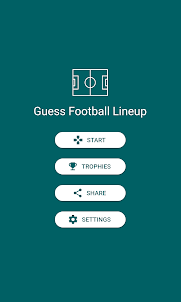 Guess Football Lineup