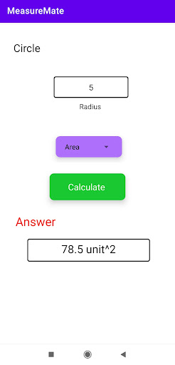 Android application MeasureMate screenshort