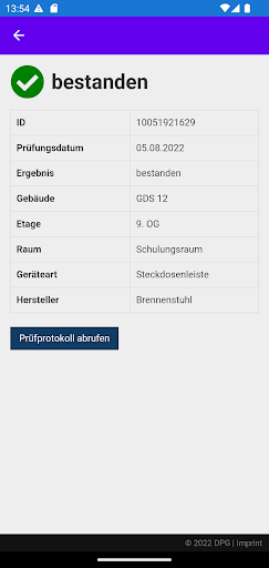 DPG Quick-Check Screen 3
