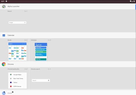 Alpha Launcher Bildschirmfoto