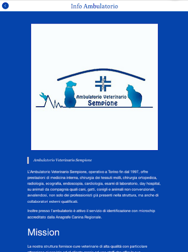 Ambulatorio Veterinario Sempio Screen 3