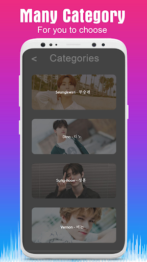 Android application Kpop idol Seventeen Wallpaper screenshort