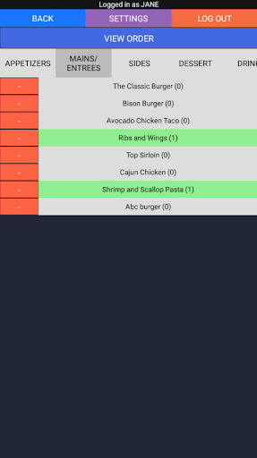 Hippos Staff Tableside Orderin