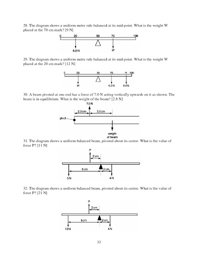 Physics Calculations O-Level and
