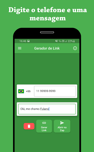 Visualização do aplicativo
