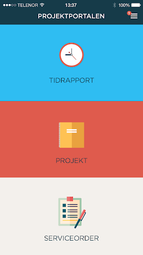 Projektportalen Screen 3