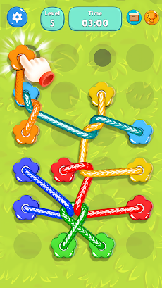 もつれたマスター - ねじれたロープの結び目を解くゲームのおすすめ画像1