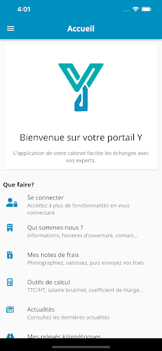 Android application PORTAIL Y screenshort