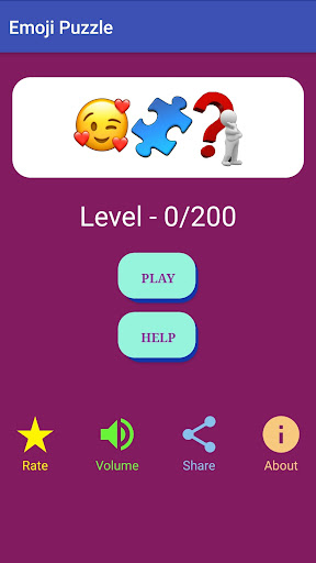 Android application Emoji Puzzle screenshort
