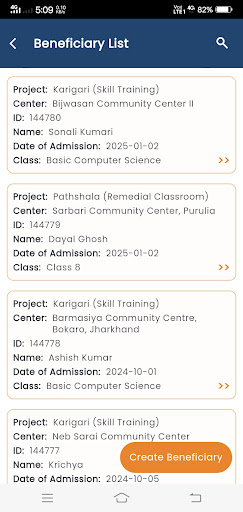 Beneficiary Management System