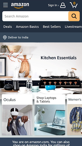 Android application USA Online Shopping App screenshort