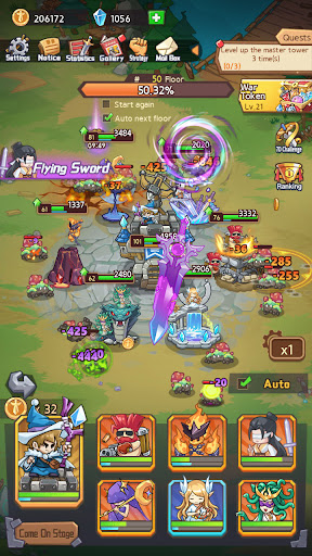 Screenshot of Magic Tower Rush: Idle TD