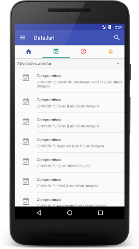 Android application DataJuri Legal Software screenshort