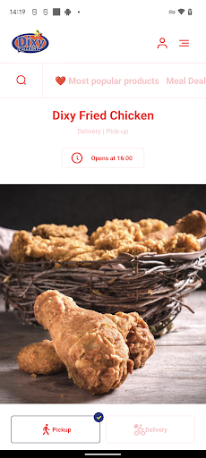 Android application Dixy Fried Chicken Brierfield screenshort