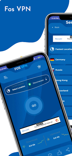 Android application FOSVPN - Fast VPN & IP Changer screenshort