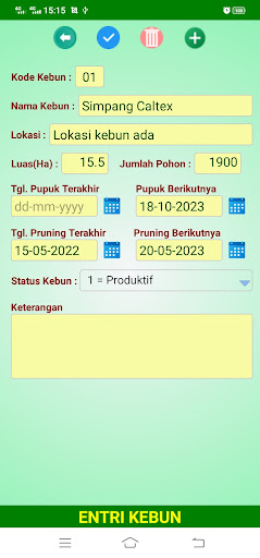 Android application SawitkuApp screenshort
