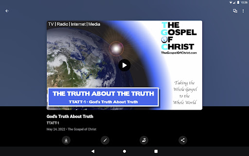 Screenshot of The Gospel of Christ - TGOC