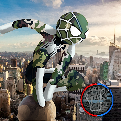 Spider Stickman Hero Ninja logo