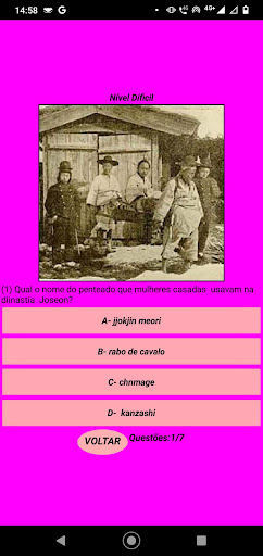 Android application QUIZZ Dinastia Joseon screenshort
