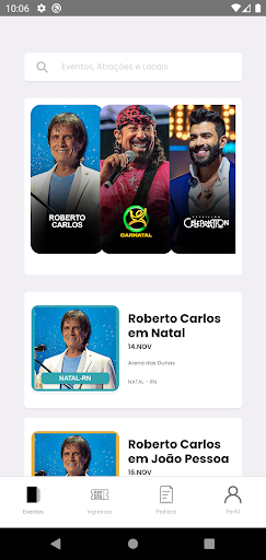 Android application Acesso Ticket screenshort