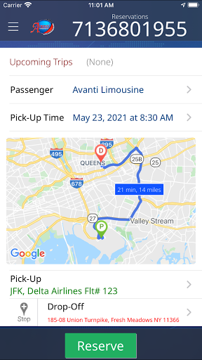 Avanti Transportation Screen 2