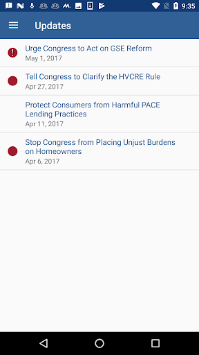 Android application MBA Mortgage Action Alliance screenshort