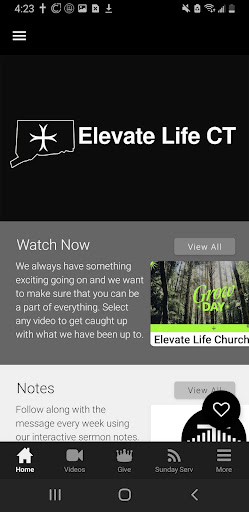 Elevate Life Church CT Screen 2