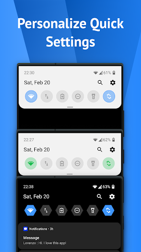 One Shade: Custom Notification - Personalization - apps