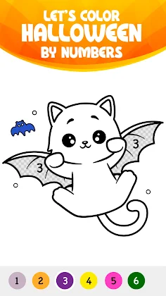 Coloring by Number: Halloween - Screenshot 1