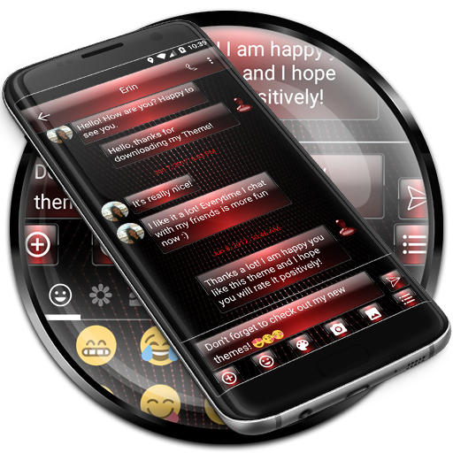 SMS Messages Dusk Red Theme  Icon