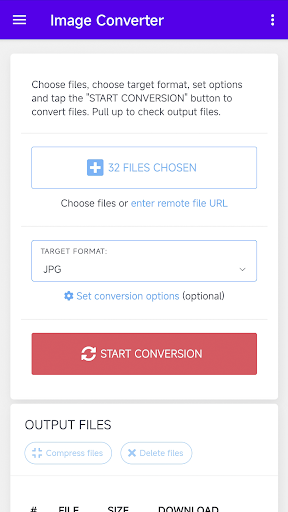 Android application Image Converter screenshort
