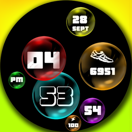 Colorful bubbles logo