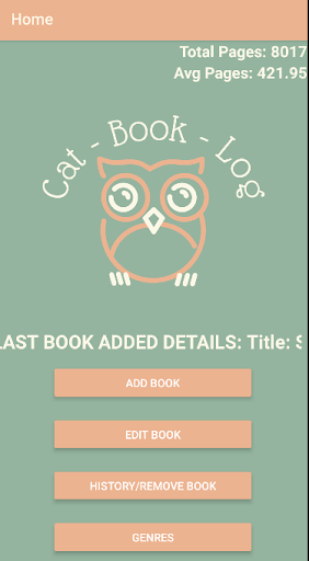Android application CatBookLog screenshort