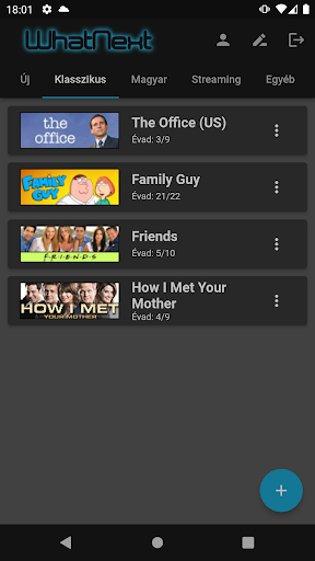 Android application WhatNext screenshort