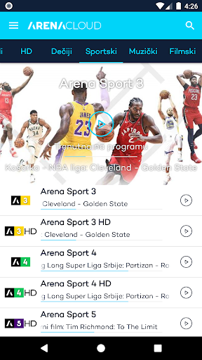 Arena CLOUD Screen 2