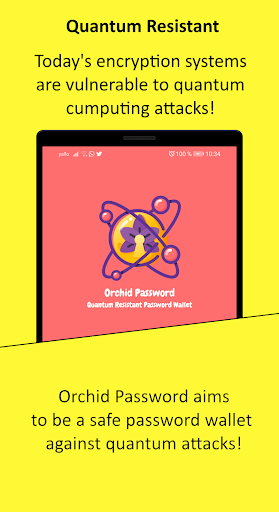 Android application Orchid Password - Quantum Resi screenshort