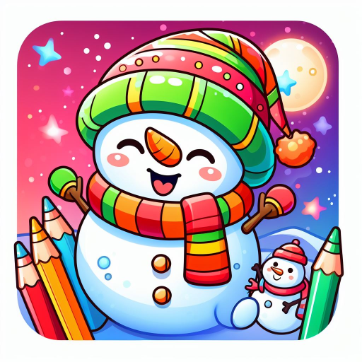 Snowman Christmas Color Book