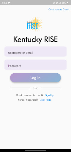 Android application KY RISE screenshort