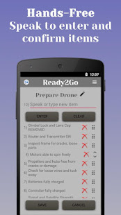 Ready2Go - Prep Checklists (Voice Activated)